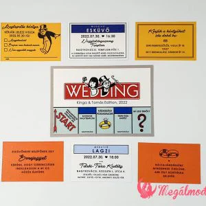 Nyomtatott esküvői meghívó 113.