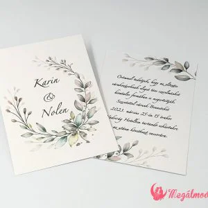 Nyomtatott esküvői meghívó 122.