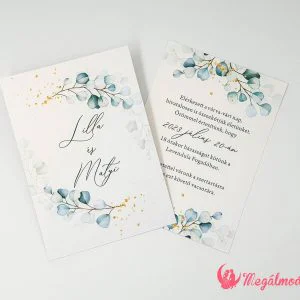 Nyomtatott esküvői meghívó 124.