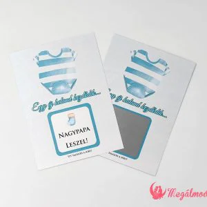 Kisfiú body babaváró kaparós sorsjegy