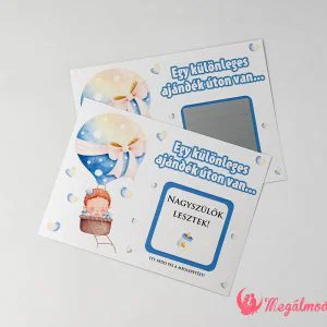 Kisfiús babaváró kaparós sorsjegy 