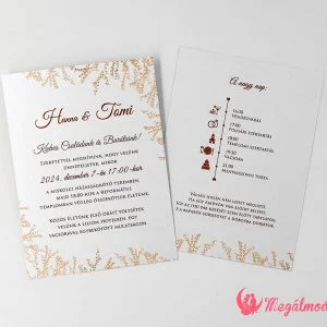 Nyomtatott esküvői meghívó 125.
