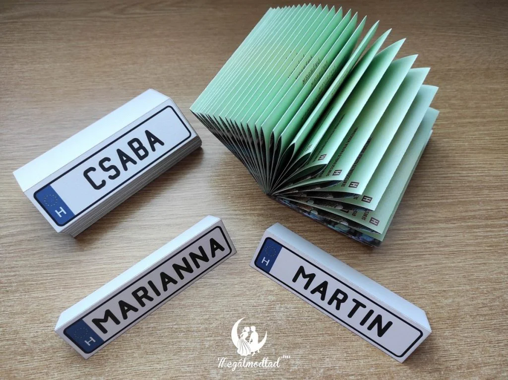 Forgalmi engedély és rendszámtáblás ültetőkártya